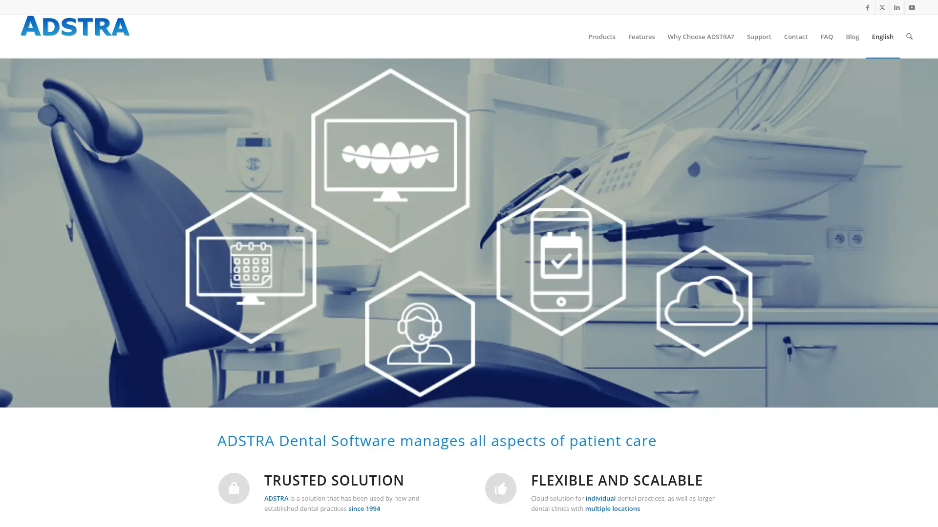 Screenshot of the ADSTRA homepage as it appeared on 2026-08-01