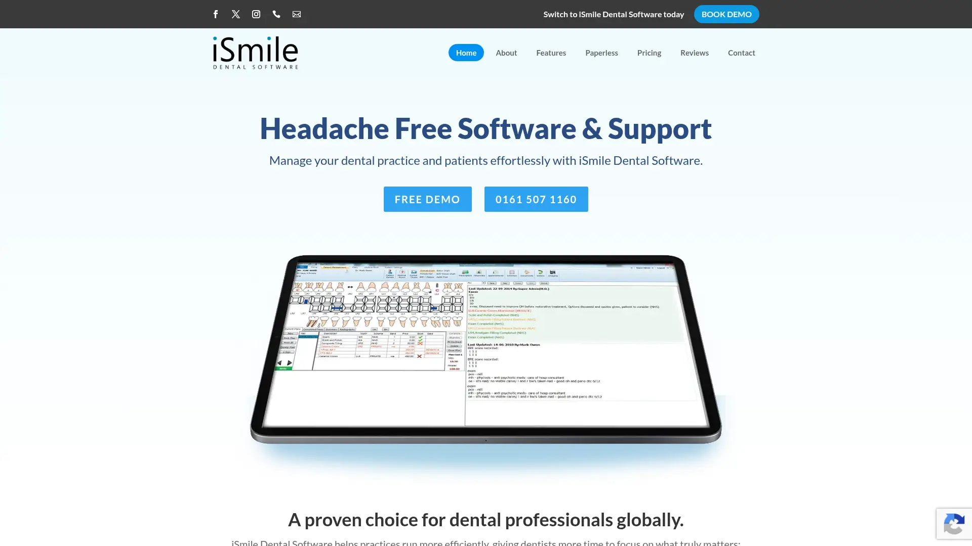 Screenshot of the i-Smile homepage as it appeared on 2026-08-01