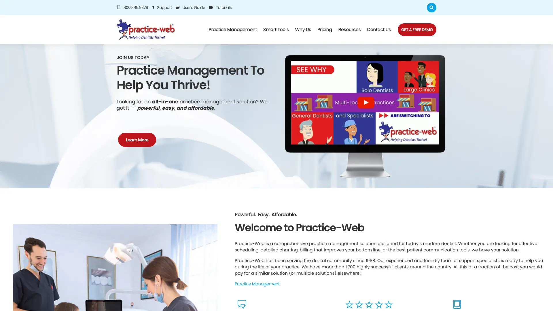 Screenshot of the Practice-Web homepage as it appeared on 2026-08-01